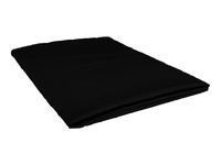 Prześcieradło bawełniane bez gumki 160x200 czarne