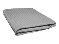 Prześcieradło z kory bez gumki 160x200 szare