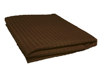 Prześcieradło z kory bez gumki 160x200 ciemnobrązowe