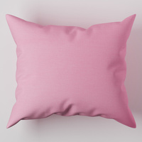 Różowa Poszewka jednobarwana satyna bawełniana 70x80 różowy