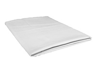 Prześcieradło bawełniane bez gumki 160x200 białe