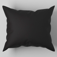 Czarna Poszewka jednobarwna satyna bawełniana 70x80 czarny