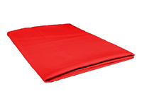 Prześcieradło bawełniane bez gumki 160x200 czerwone