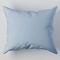 Niebieska Poszewka jednobarwna satyna bawełniana 70x80 niebieski