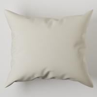 Ecru Poszewka jednobarwna satyna bawełniana 70x80 ecri