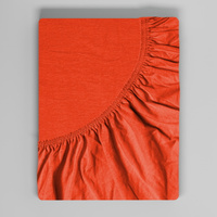 Prześcieradło z gumką do łóżeczka 80x160 Jersey Ceglaste