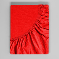 Prześcieradło z gumką do łóżeczka 80x160 Jersey Czerwone