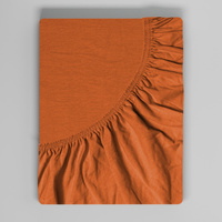 Prześcieradło z gumką do łóżeczka 80x160 Jersey Brązowe