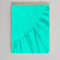 Pokrowiec na fotel kosmetyczny frotte Ciemno-zielony-turkus