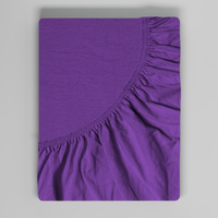 Prześcieradło z gumką do łóżeczka 80x160 Jersey Fioletowe
