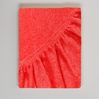 Pokrowiec na fotel kosmetyczny frotte Czerwony