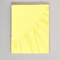 Prześcieradło z gumką 90x200 frotte Cytrynowe