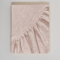 Prześcieradło z gumką 90x200 frotte Beżowe