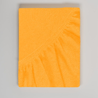 Prześcieradło z gumką 90x200 frotte Żółte